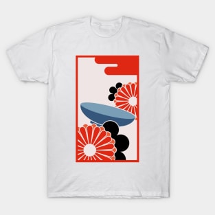 Chrysanthemum and Sake Cup T-Shirt